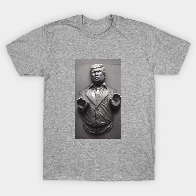 Trump In Carbon Freeze T-Shirt by eathummus